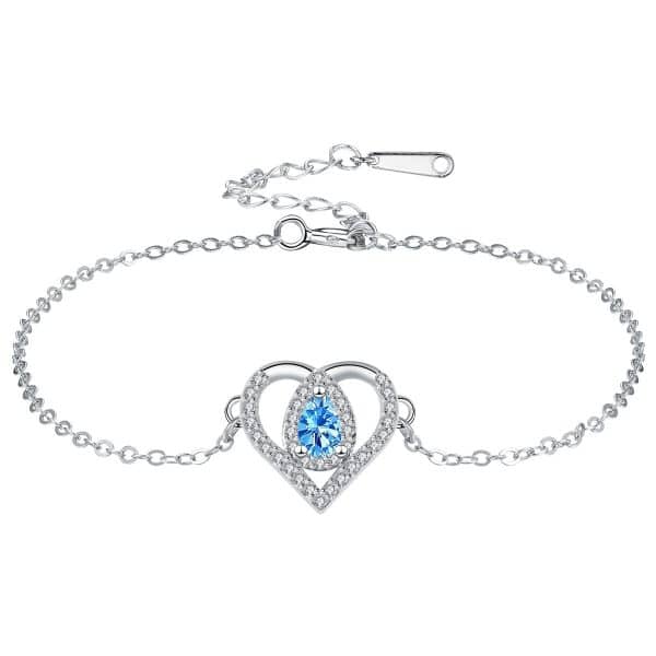 Valentine's Day Heart-shaped Adjustable Bracelet Water Drop