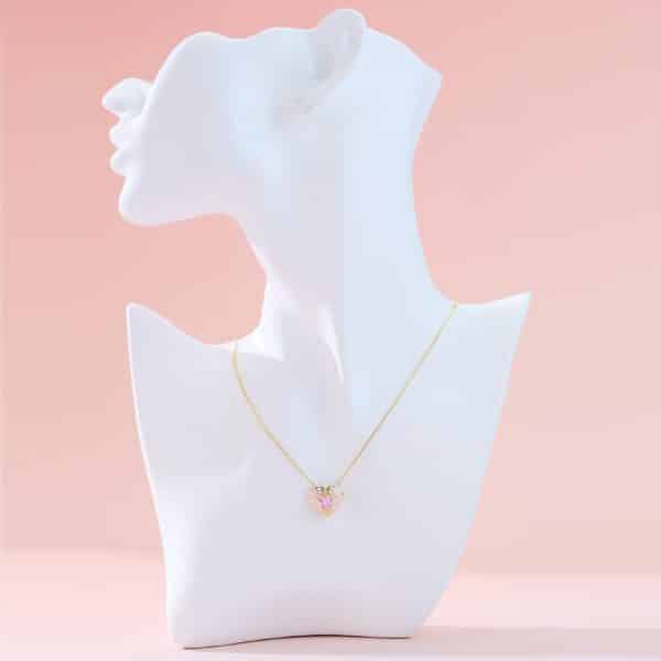 Angel Wings Heart-shaped Collarbone Necklace Angel Wings Oil Dripping Lady