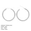 Broad Round Hoops Earrings