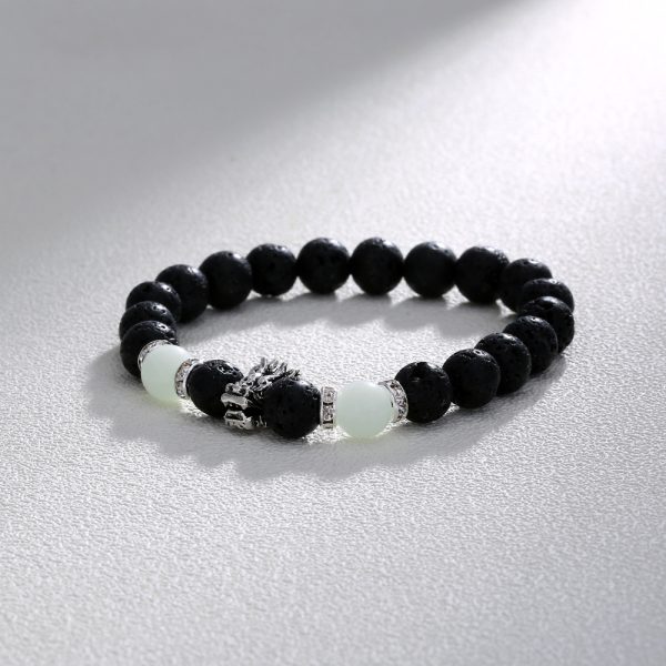 Volcanic Stone Luminous Bead Bracelet