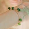 Women's New Chinese Zircon Maple Leaf Pendant Adjustable