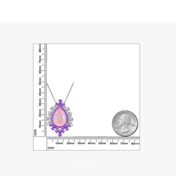 Women's All-match Natural Amethyst Pendant Necklace