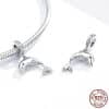 S925 Sterling Silver All-match Diy Beaded Bracelet Accessories Scattered Beads Pendant