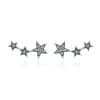 Five Point Star Set Zircon Earrings
