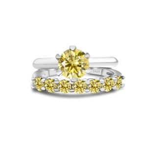 S925 Sterling Silver Moissanite Suit