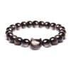 Cat Pendant Silver Stone Tigereye Amethyst Bracelet