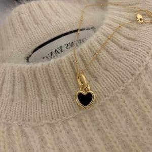 High-grade Double-sided Shell Love Pendant Necklace For Women