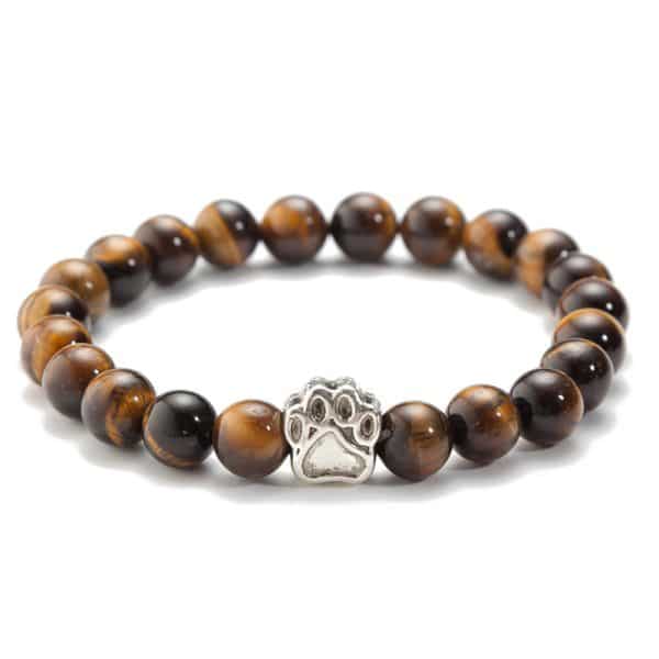 Volcanic Rock Tigereye Yoga Bracelet