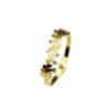 Women's All-match Fashionable Stainless Steel Leaf Diamond Bracelet