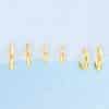 Smooth Ear Buckle Set 18K No Fading