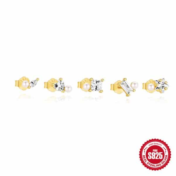 Zircon Versatile Fashion Earring Set Geometric