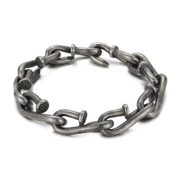 Creative Retro Personalized Nail Hook Buckle Stainless Steel Bracelet