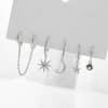Moon Star Set Ear Clip Earrings