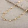 Yunlian Jewelry S925 Sterling Silver Necklace Natural Baroque Pearl Necklace