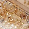 Women's Creative Simple Elegant Ring Earrings Suit