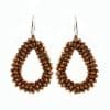 Drop-shaped Glass Crystal Earrings