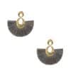 Water Drop Fan-shaped Tassel Earrings