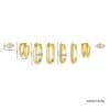 Inlaid Zircon Geometric Versatile Ladies Earring Set