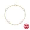 925 Sterling Silver Simple Pearl Ball Beads Bracelet All-matching Graceful
