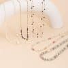 Sweet Cool Style Natural Stone Crystal String Beads Necklace