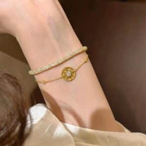 Goddess Mush Ice Bracelet Gold-plated Compass Niche High Sense Asterism