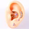 Opal Stud Set Of 4 Purple O Bao Nose Ring Ear Bone Stud