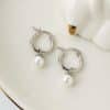 Women's Light Luxury Retro Sterling Silver Circle Earrings