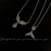 Women's Simple S925 Sterling Silver Fishtail Pendant Necklace
