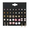 Fashion 20 Pairs Of Plate Pearl Set Earrings