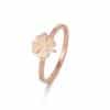 Women's Stainless Steel Lucky Four-leaf Clover Ring