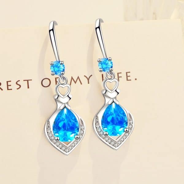 Temperament Water Drop Mid-length Earrings For Women