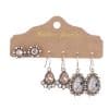 6-piece Set Tassel Bohemian Ethnic Style Hollow Stud Earrings