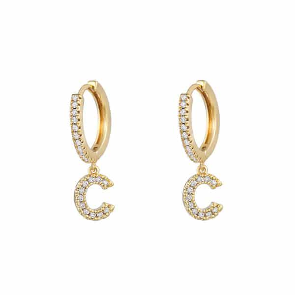 Women's Korean Style Small Earrings Half Circle