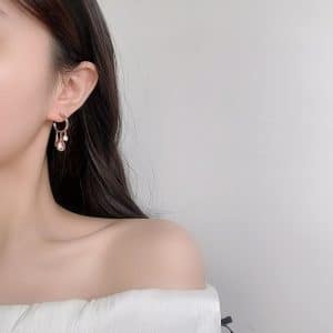 Artistic Temperament Water Drop Zircon Earrings