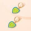 Alloy Drop Oil Love Earrings Female Retro Personality