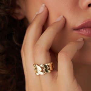 Fashion Personality Titanium Steel Electroplated Ring