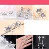 Long Tassel Bow One Week Earring Set