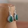 Agate Drop-Shaped Fashion Personality Female Earrings