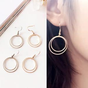 Metal Double-layer Geometric Small Circle