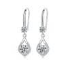 S925 Sterling Silver Water Drop Earrings Mid-length
