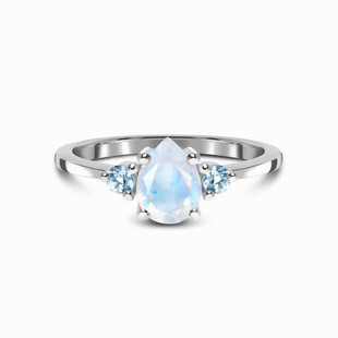 Women's Stylish Simple And Versatile Moonstone Ring
