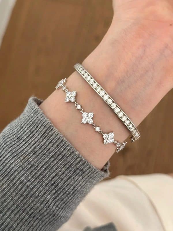 Clover Pull Bracelet Fashion All-match High Carbon Diamond Bracelet