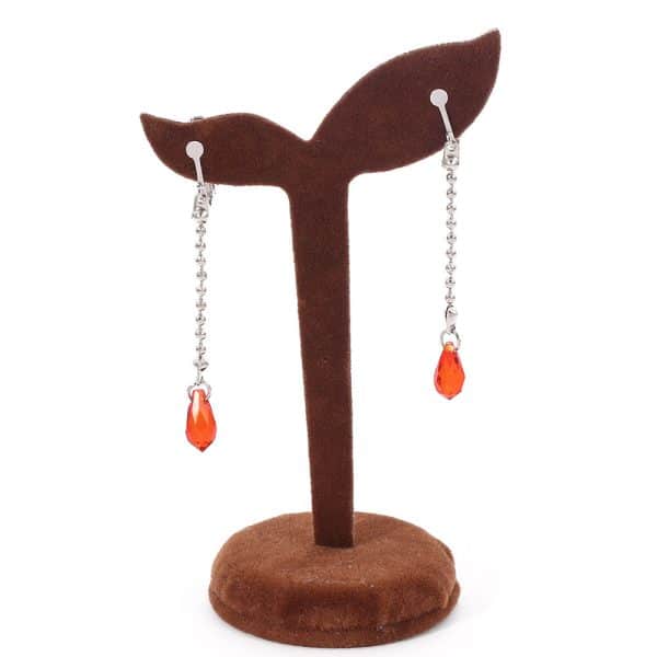 Zinc Alloy Long Tassel Drop Stud Earrings