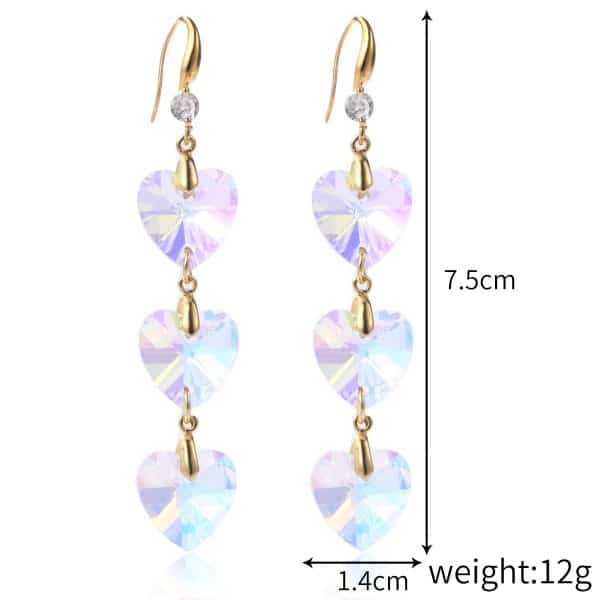 Women's Stylish Water Drop Crystal Earrings