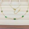 European And American Fashion Cool Colorful Rectangular Gem Bracelet