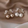 Stylish Micro-set Zircon Butterfly Earrings