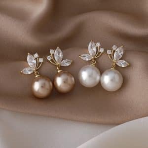 Stylish Micro-set Zircon Butterfly Earrings