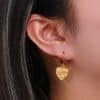 Women's Stainless Steel Heart Devil's Eye Drop Earrings