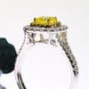 Women's Micro Inlaid Zircon Artificial Diamond Ring Princess