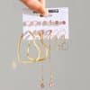 Creative Simple Retro Love Star Chain Earings Set